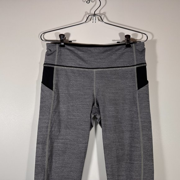 Lululemon Athletica Gray Work Out Leggings Women Size 8 - Picture 2 of 7